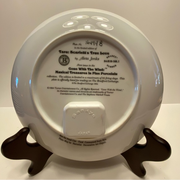 Gone with the Wind - 2 plate collection from Musical Treasures - Picture 5 of 6